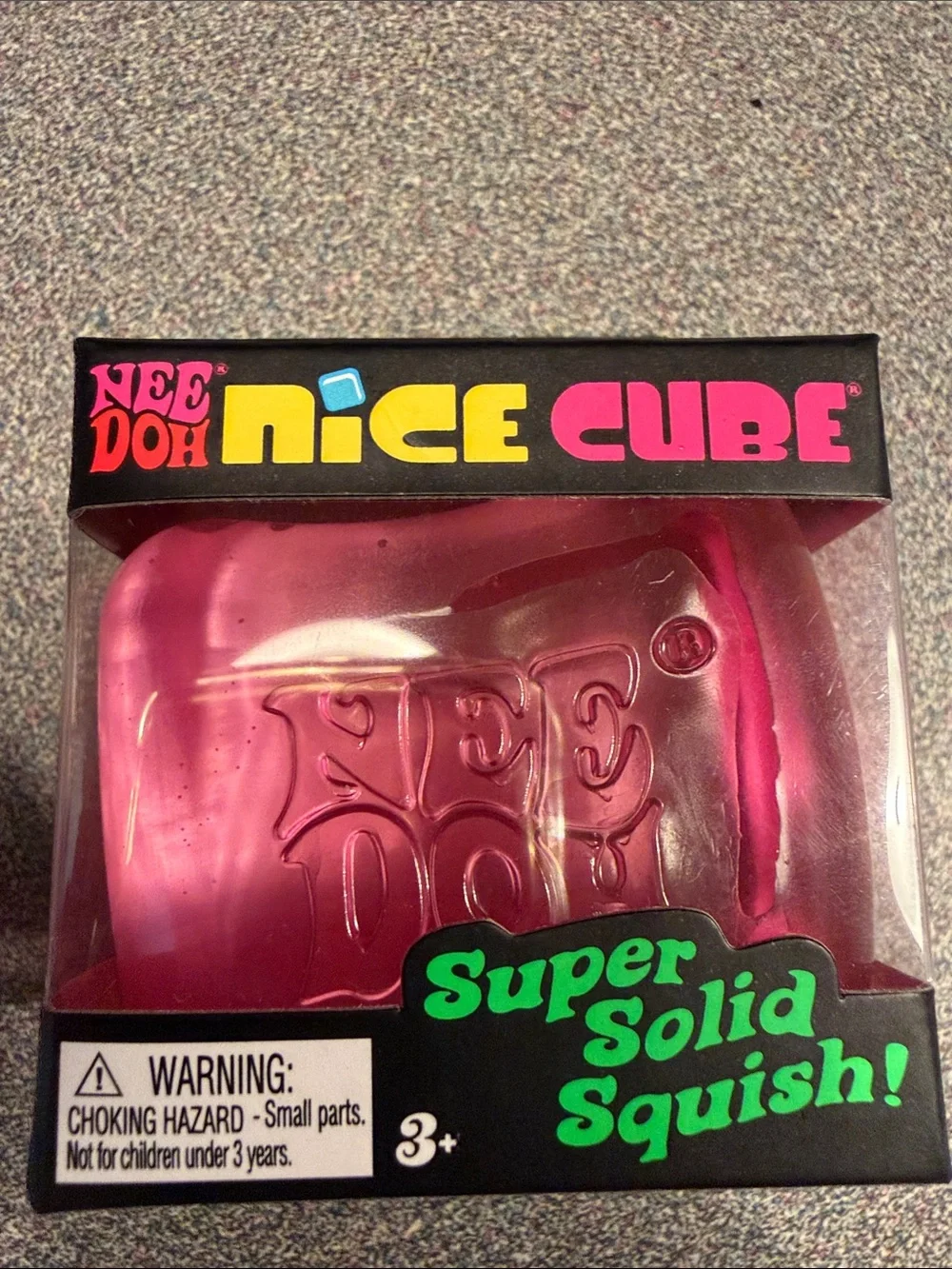 3 Needoh Nice Cube Kids Toy - blue, Purple, pink- Super Solid Squish - Picture 4 of 4